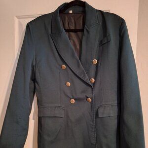 Shein Hunter Green Blazer